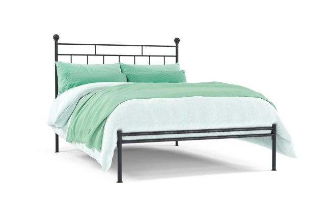 charlotte white low end bed