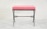 Willow Upholstered Bench Short Pink Side Cropped
