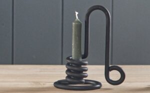 wee willie candlestick hand forged
