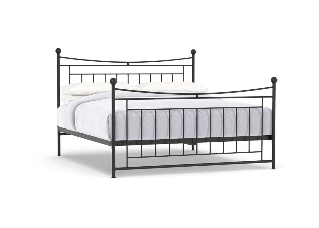 Nights in Iron heather bed with white background