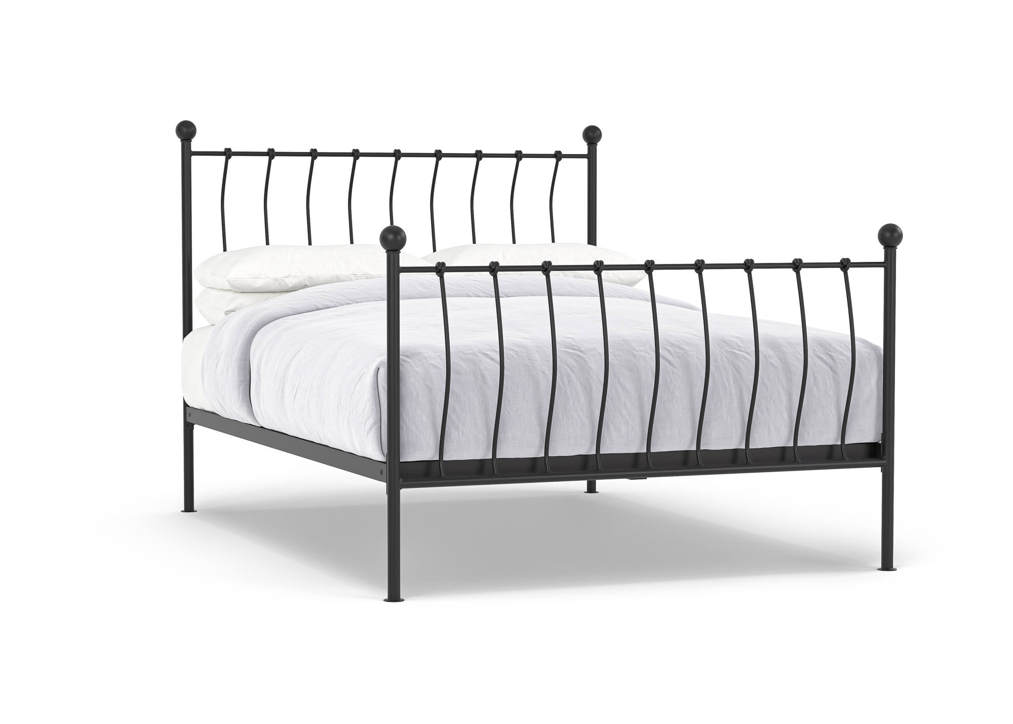 Manger Iron Bed in Black