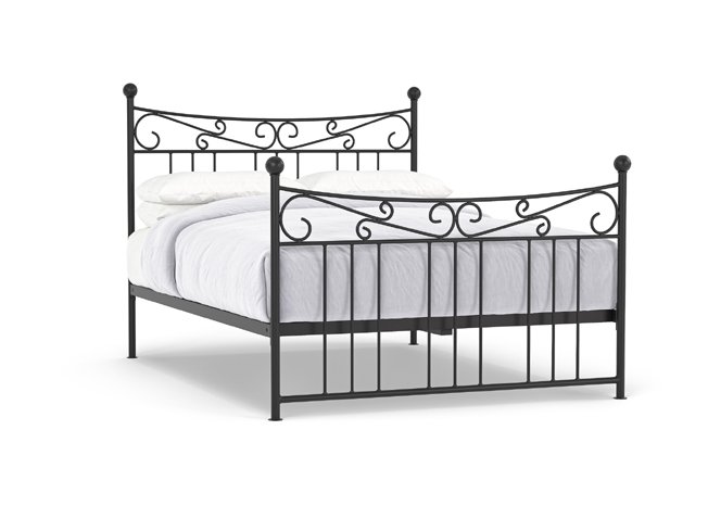 Bella Iron Bed in Black