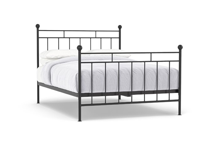 Charlotte Iron Bed in Black