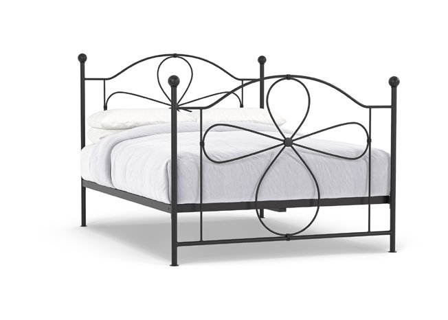 Daisy Iron Bed in Black