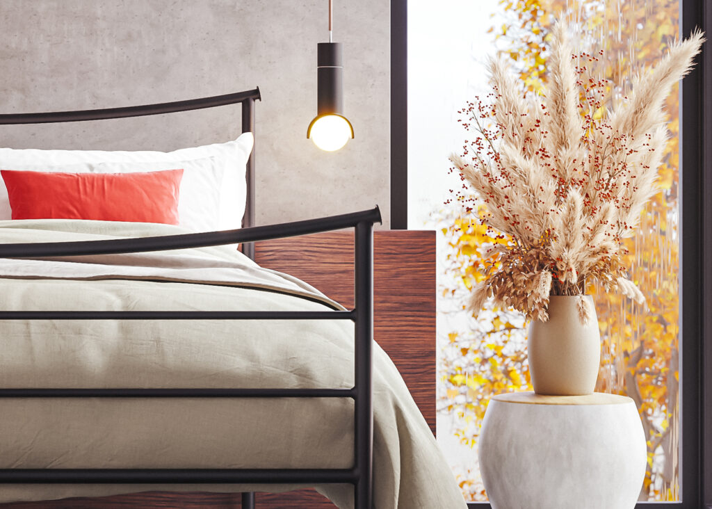 java iron bed set for a beautiful wellness sleep