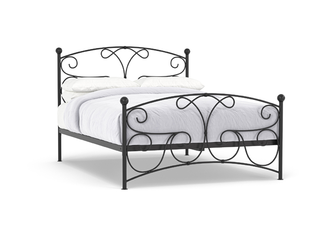 Lyra Iron Bed in Black