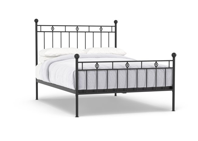 Victorian Iron Bed in Black