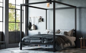Genoa Four Poster in Black