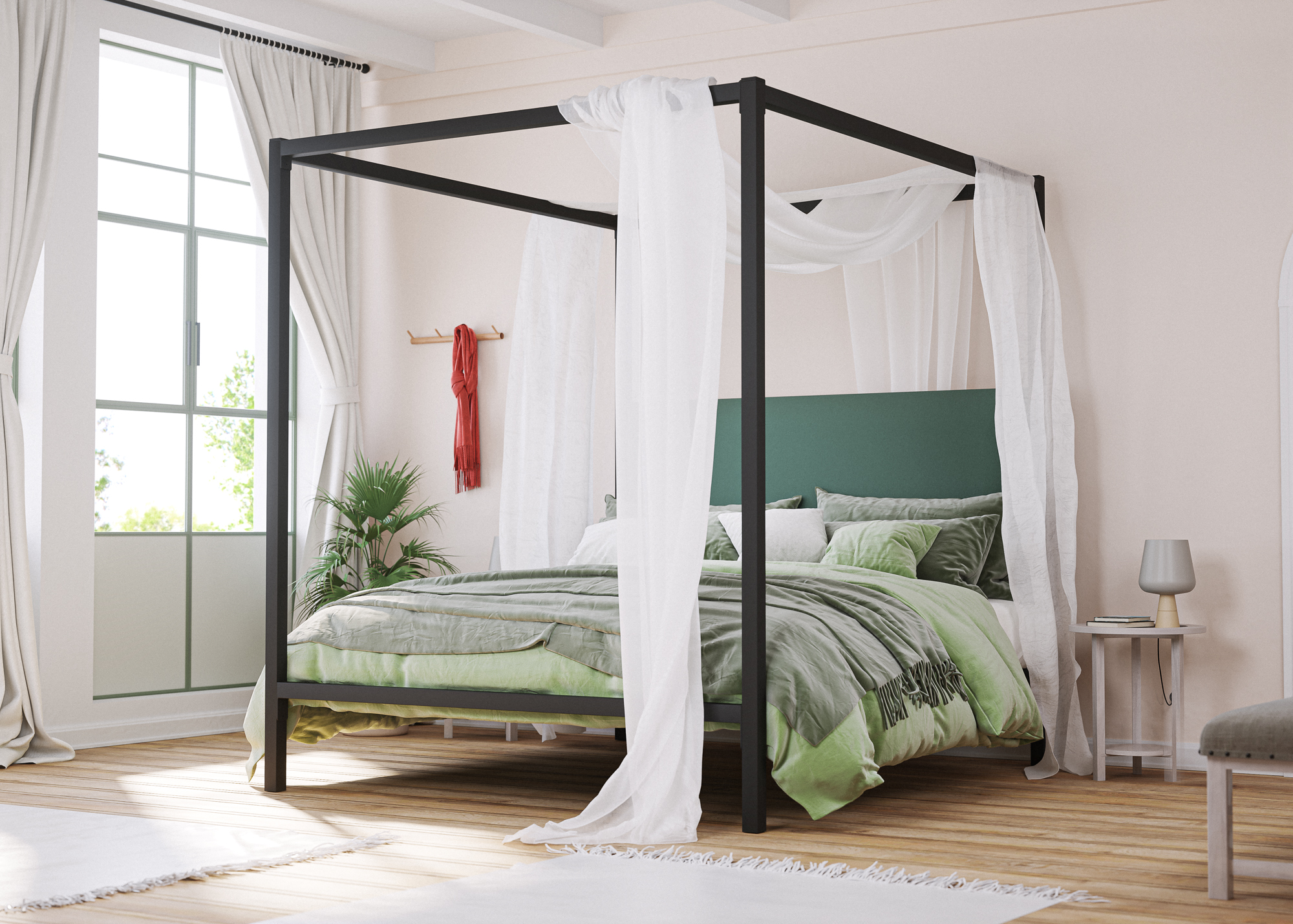 Coppelia Iron Bed with 10% off sign