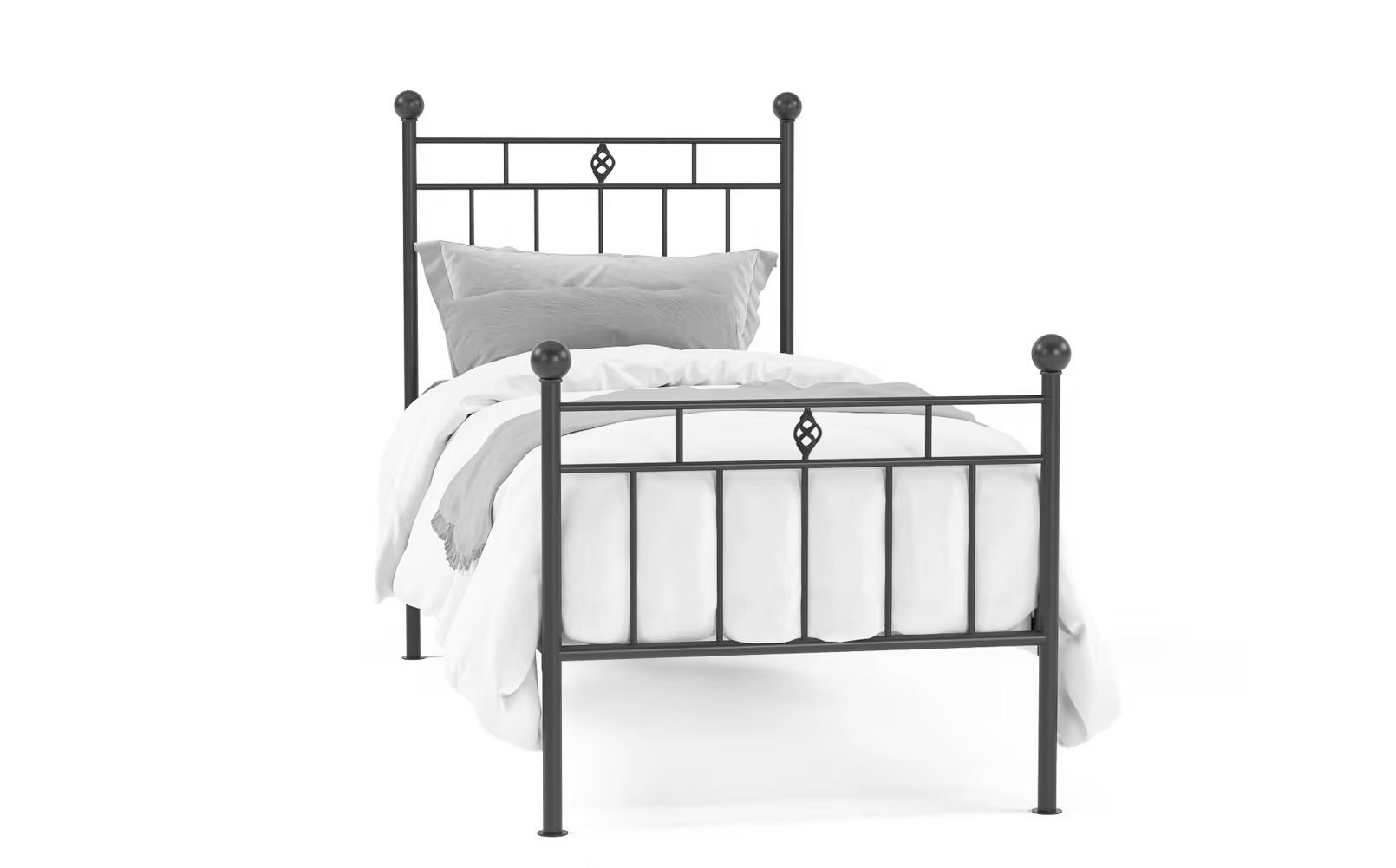 Victorian Single Bed - Black