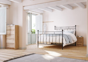 Charlotte Iron Bed in Black