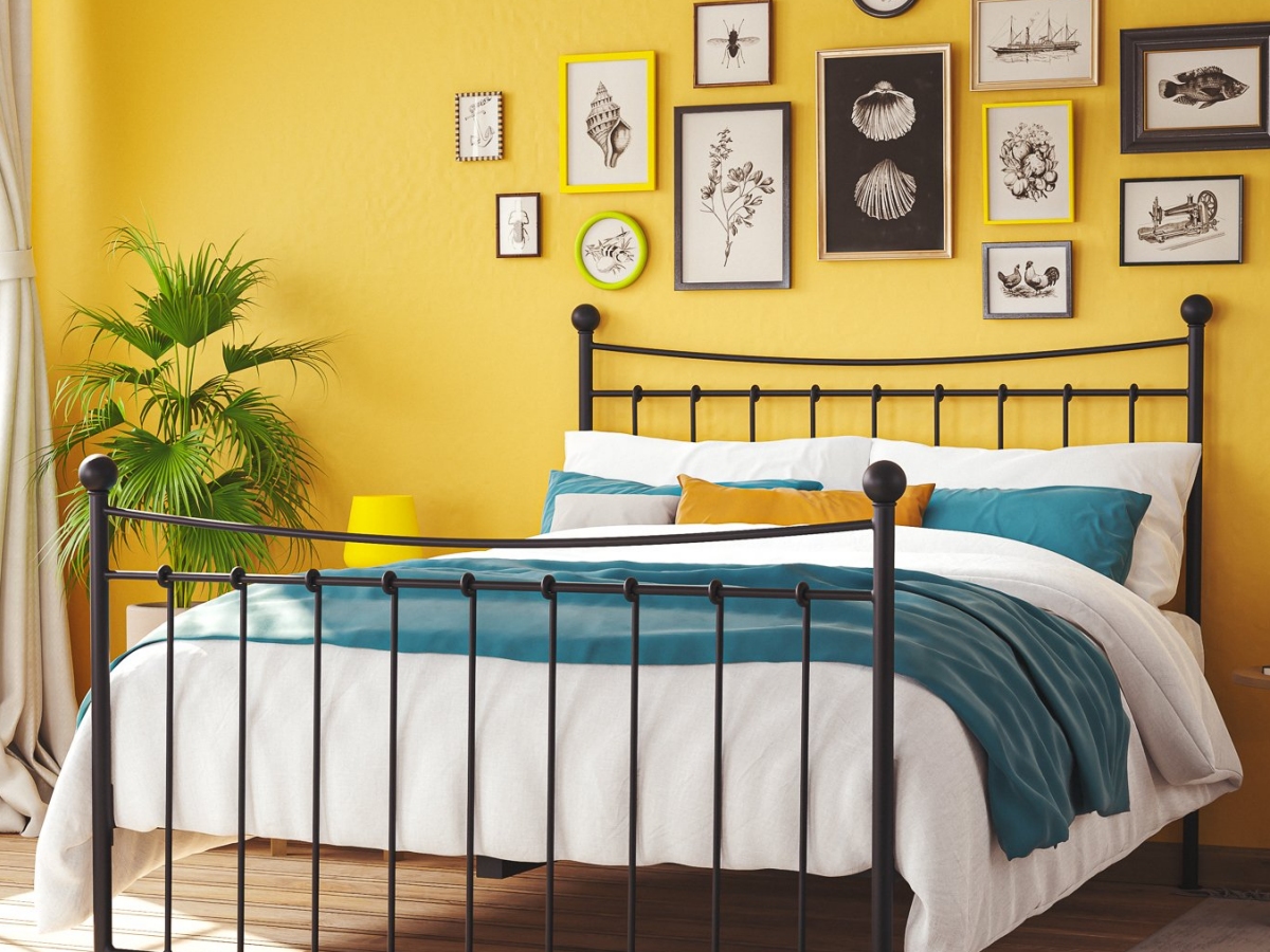 Coppelia Iron Bed with 10% off sign